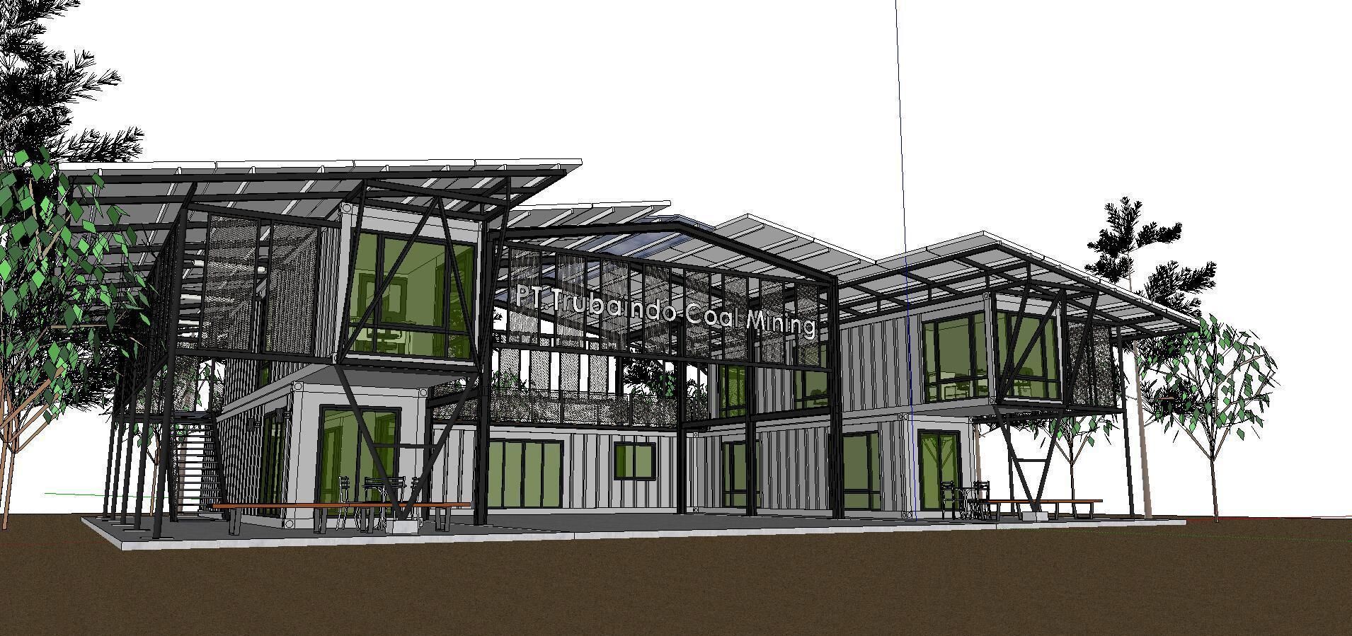 City Simple Art Building-Container-089 3D model_1