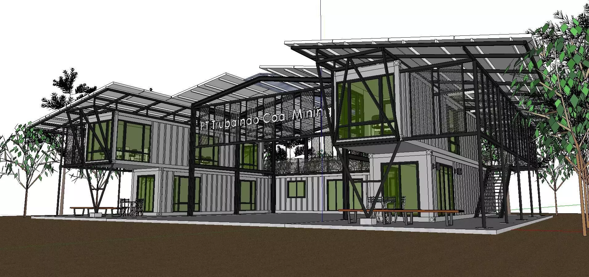 City Simple Art Building-Container-089 3D model_0