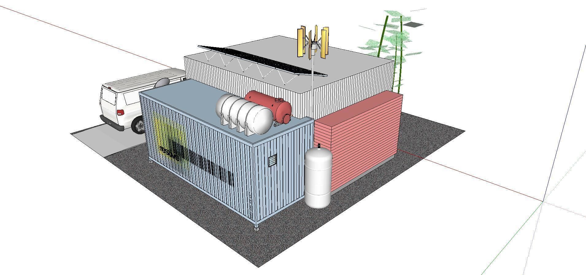 City Simple Art Building-Container-090 3D model_2