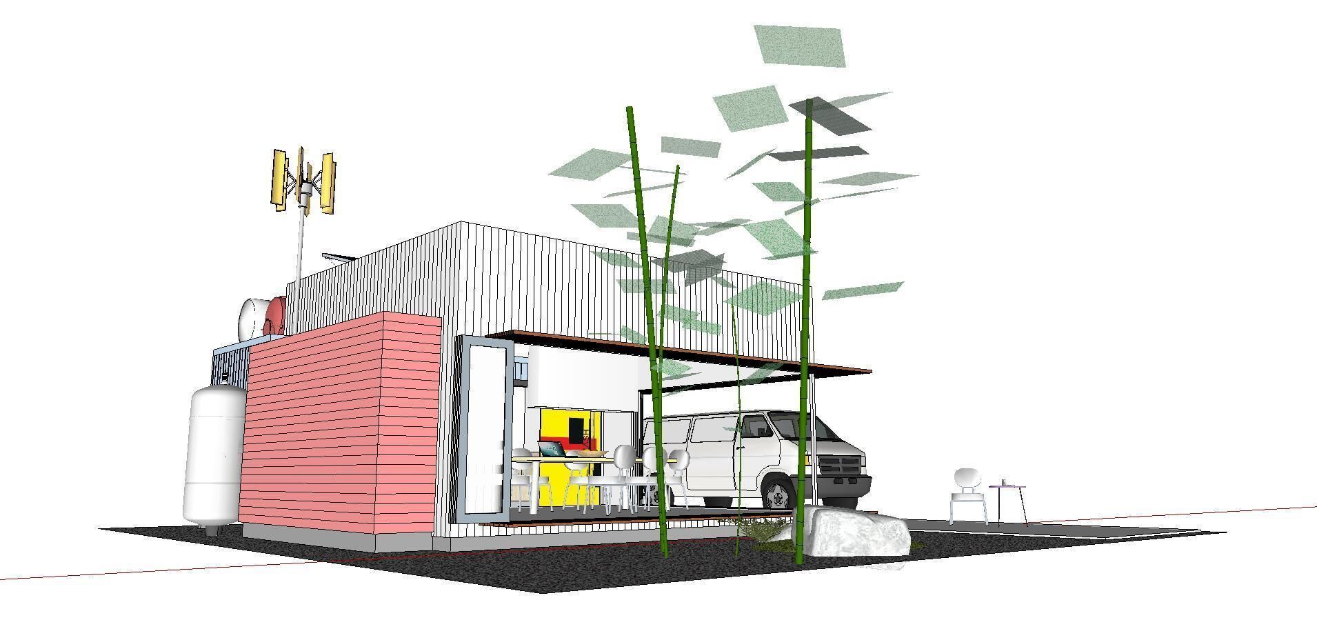 City Simple Art Building-Container-090 3D model_1