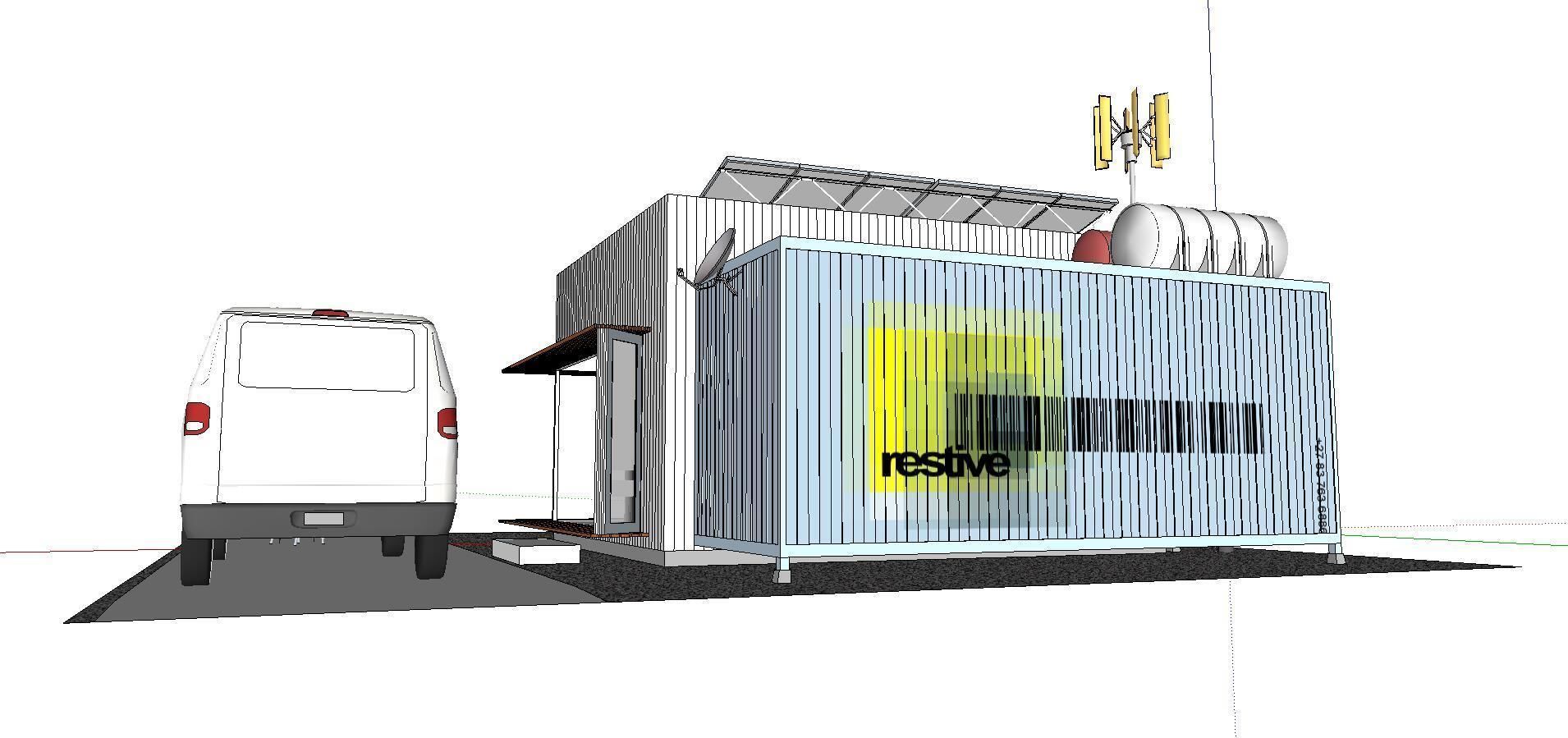 City Simple Art Building-Container-090 3D model_3