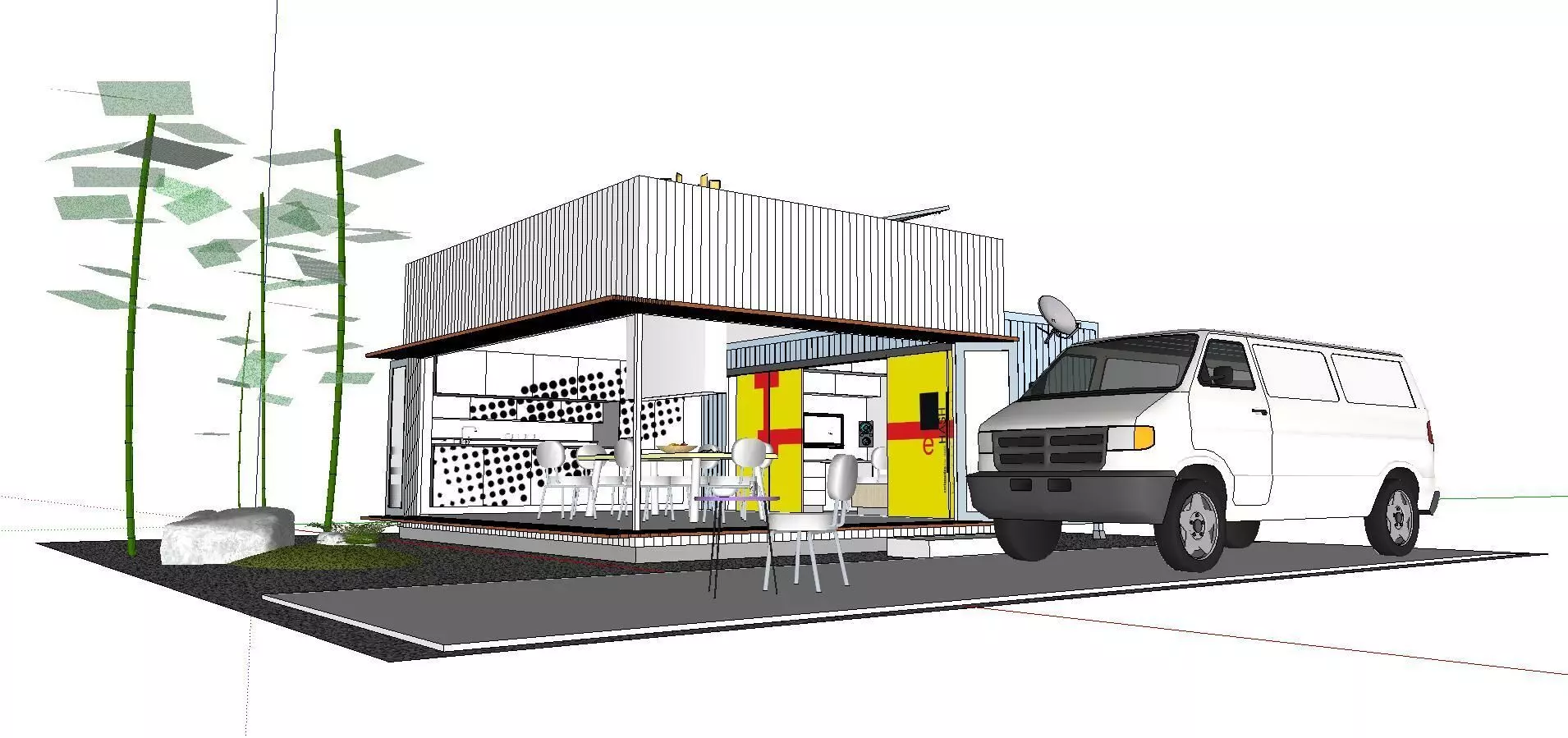 City Simple Art Building-Container-090 3D model_0