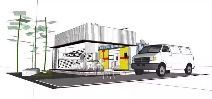 City Simple Art Building-Container-090