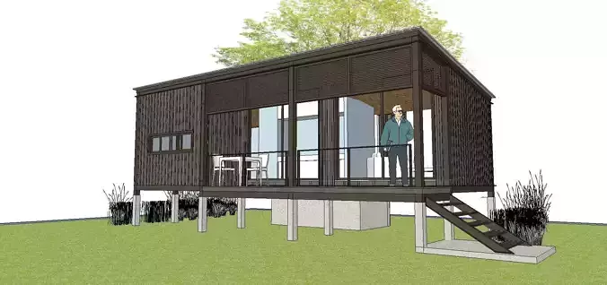 City Simple Art Building-Container-092