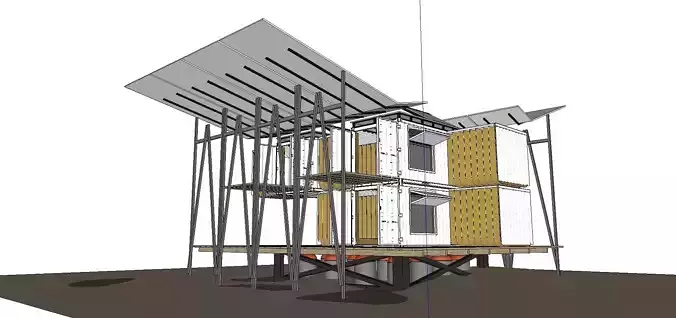 City Simple Art Building-Container-093