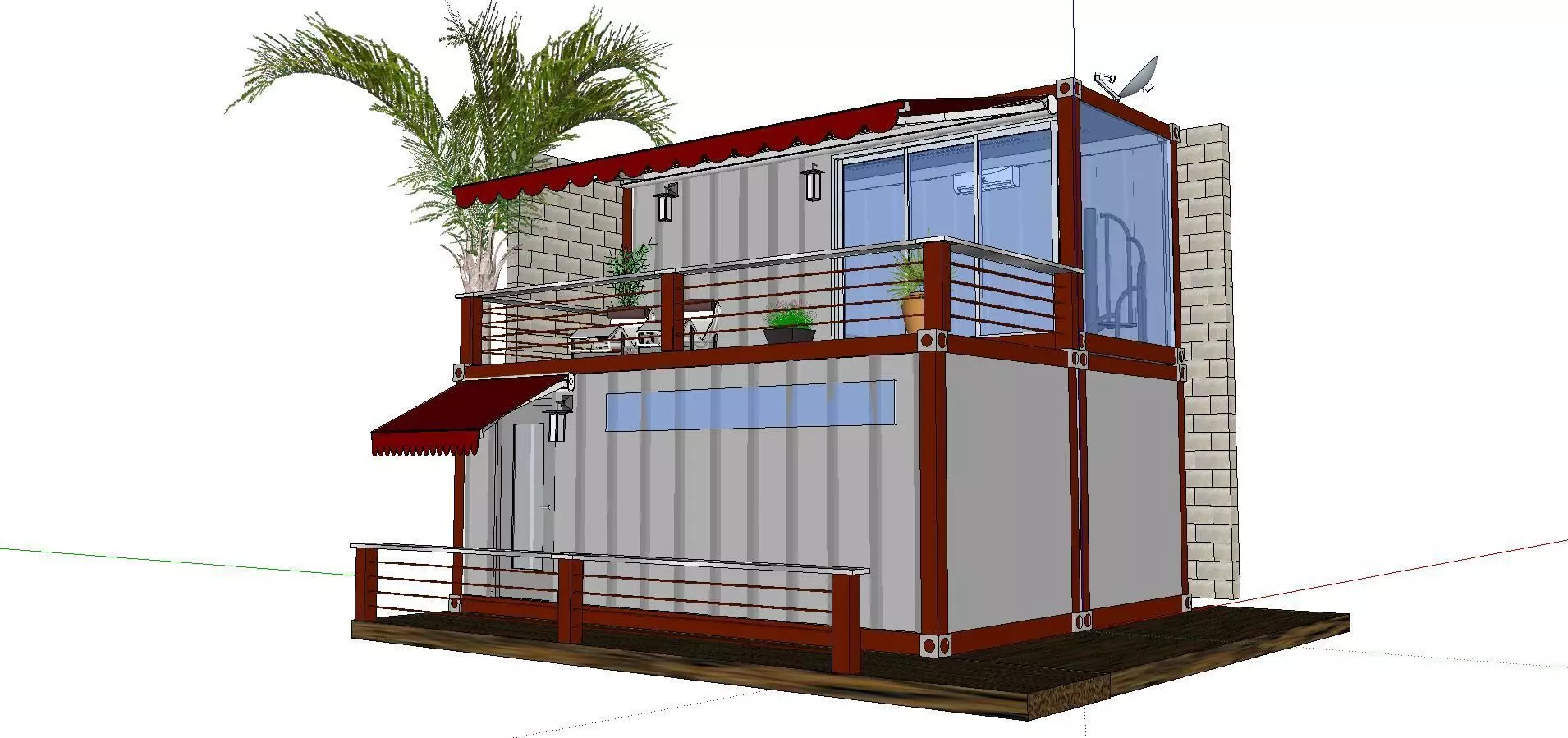 City Simple Art Building-Container-097 3D model_0