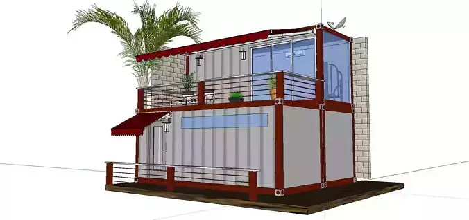 City Simple Art Building-Container-097