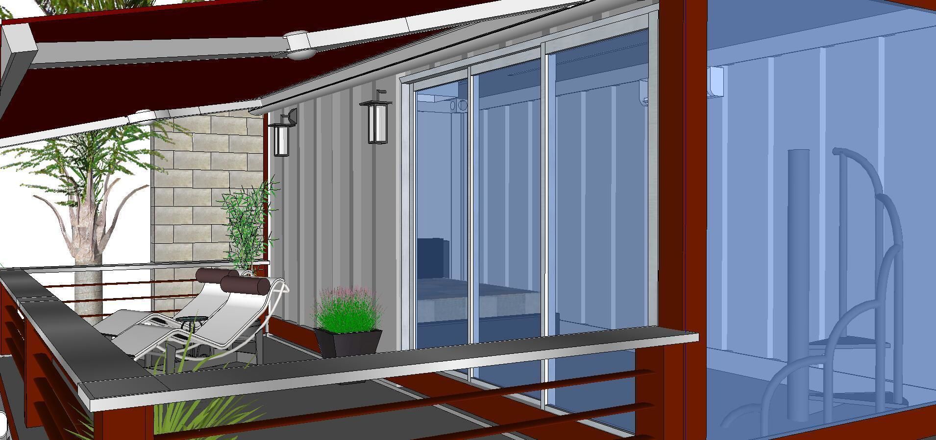 City Simple Art Building-Container-097 3D model_4