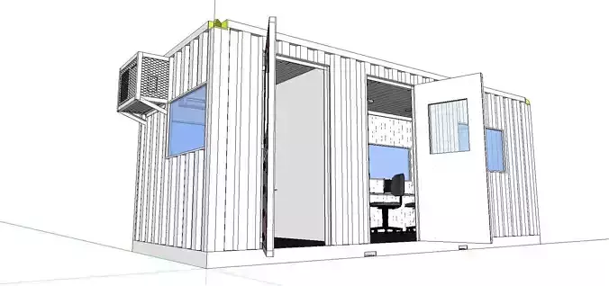 City Simple Art Building-Container-099