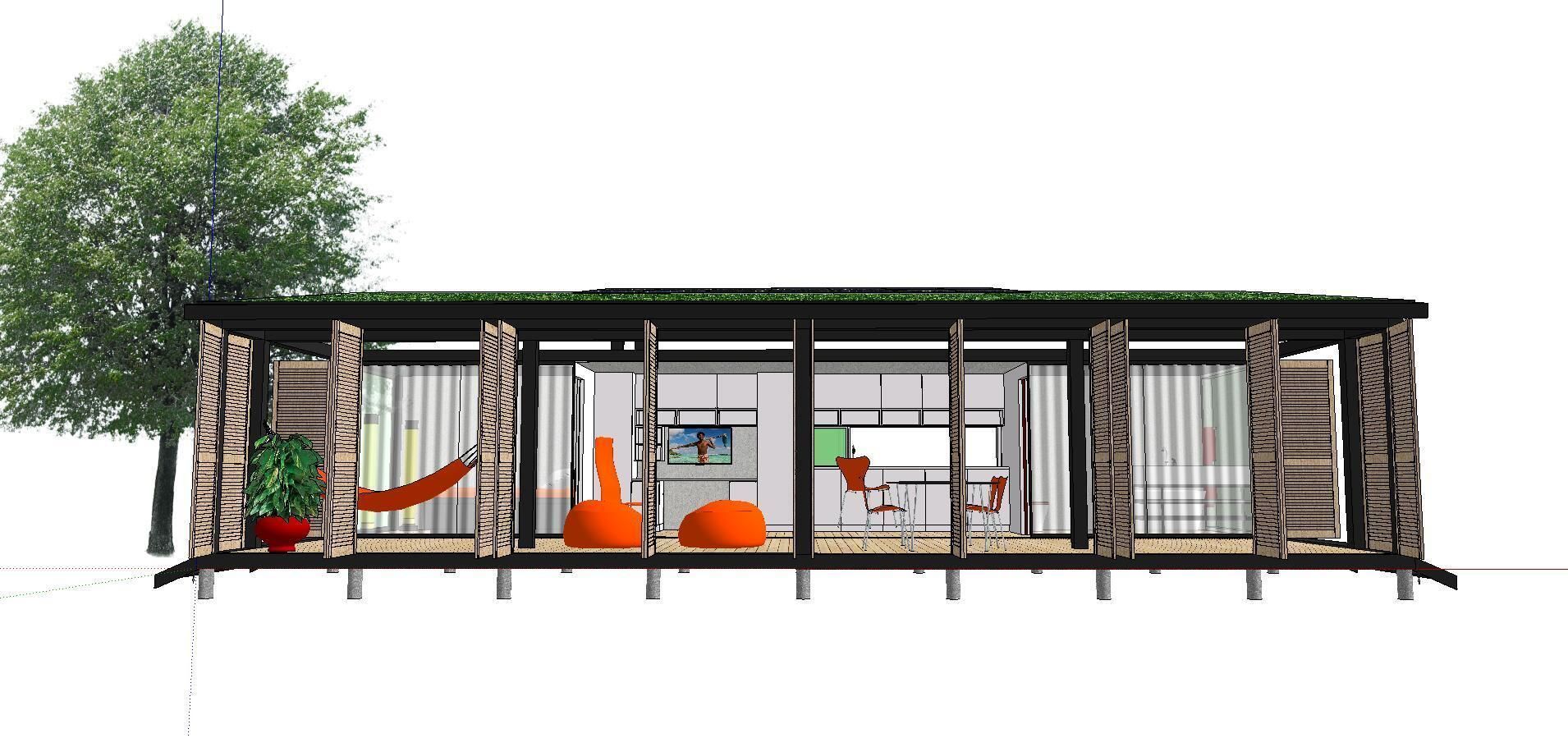 City Simple Art Building-Container-0101 3D model_3