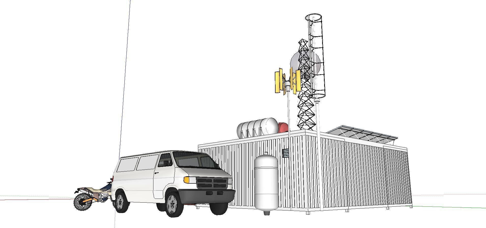 City Simple Art Building-Container-0102 3D model_3