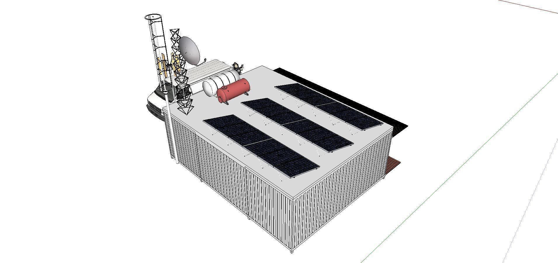 City Simple Art Building-Container-0102 3D model_2