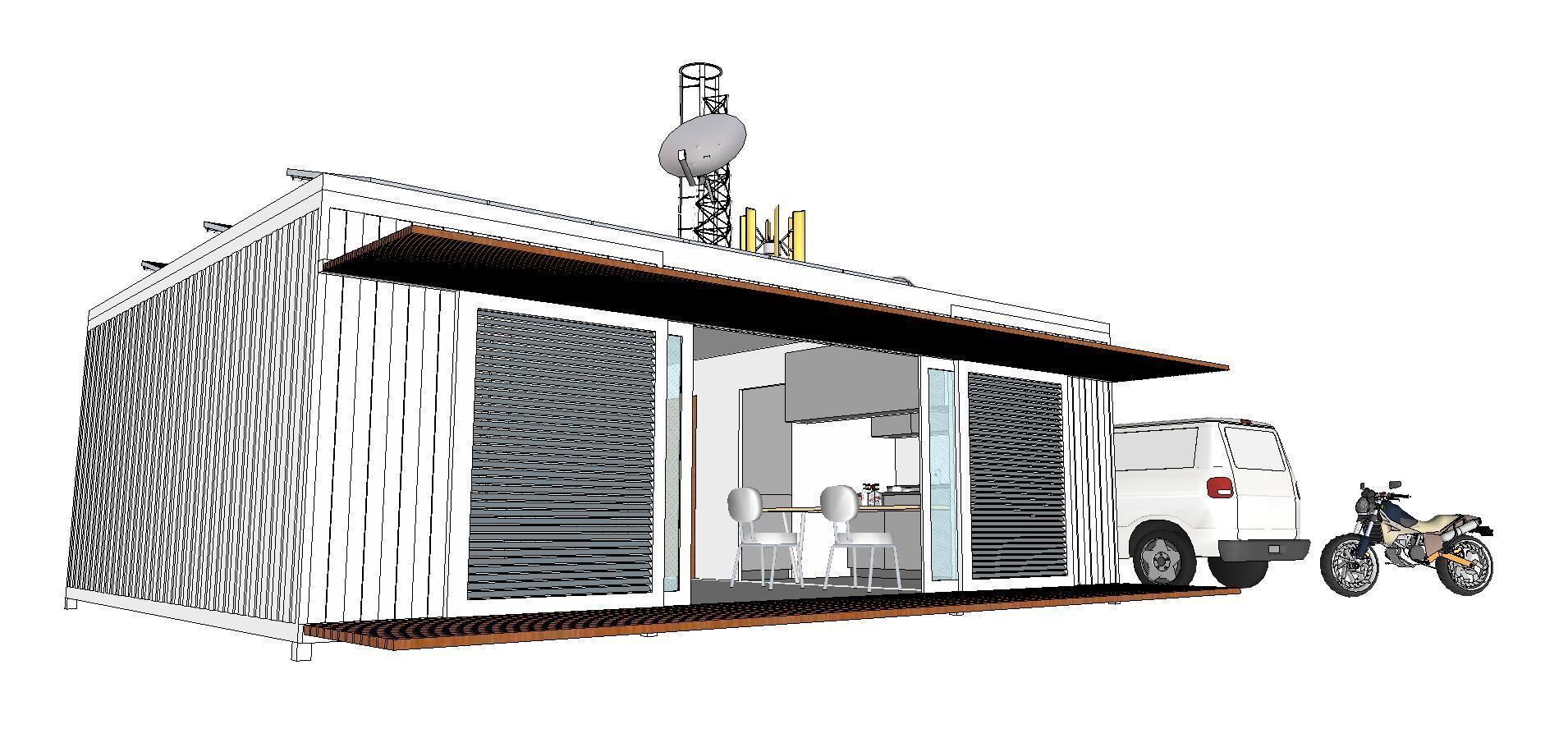 City Simple Art Building-Container-0102 3D model_1