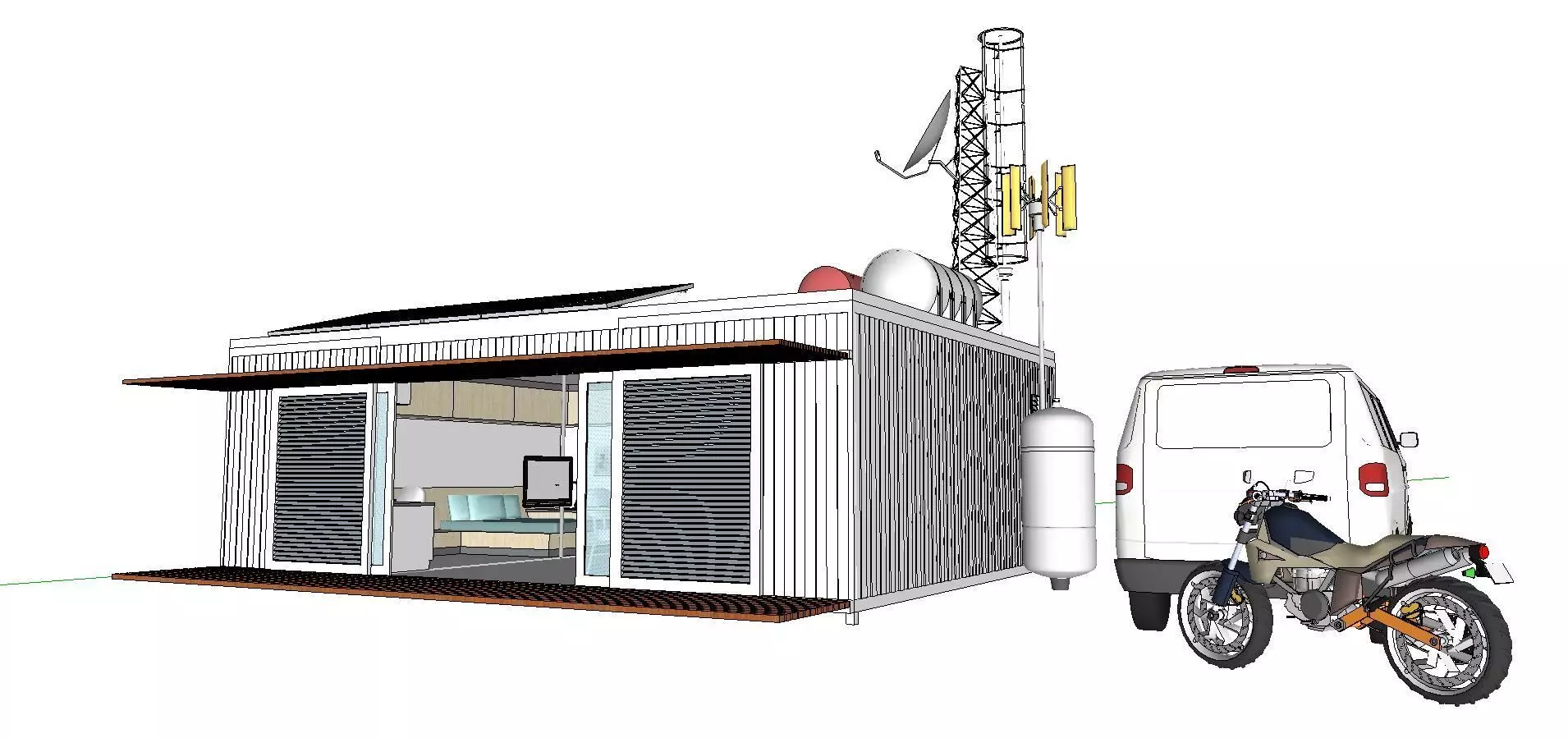City Simple Art Building-Container-0102 3D model_0