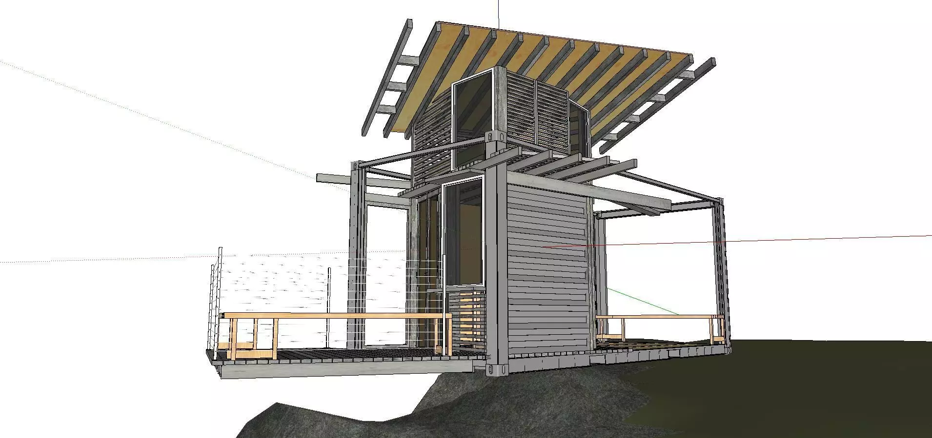 City Simple Art Building-Container-0104 3D model_0