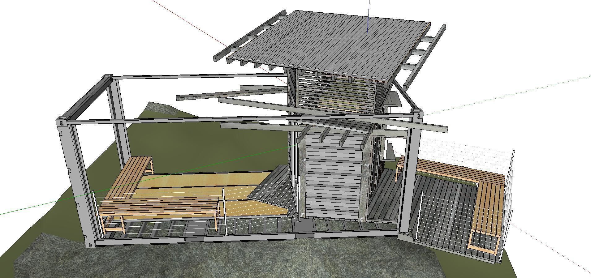 City Simple Art Building-Container-0104 3D model_4