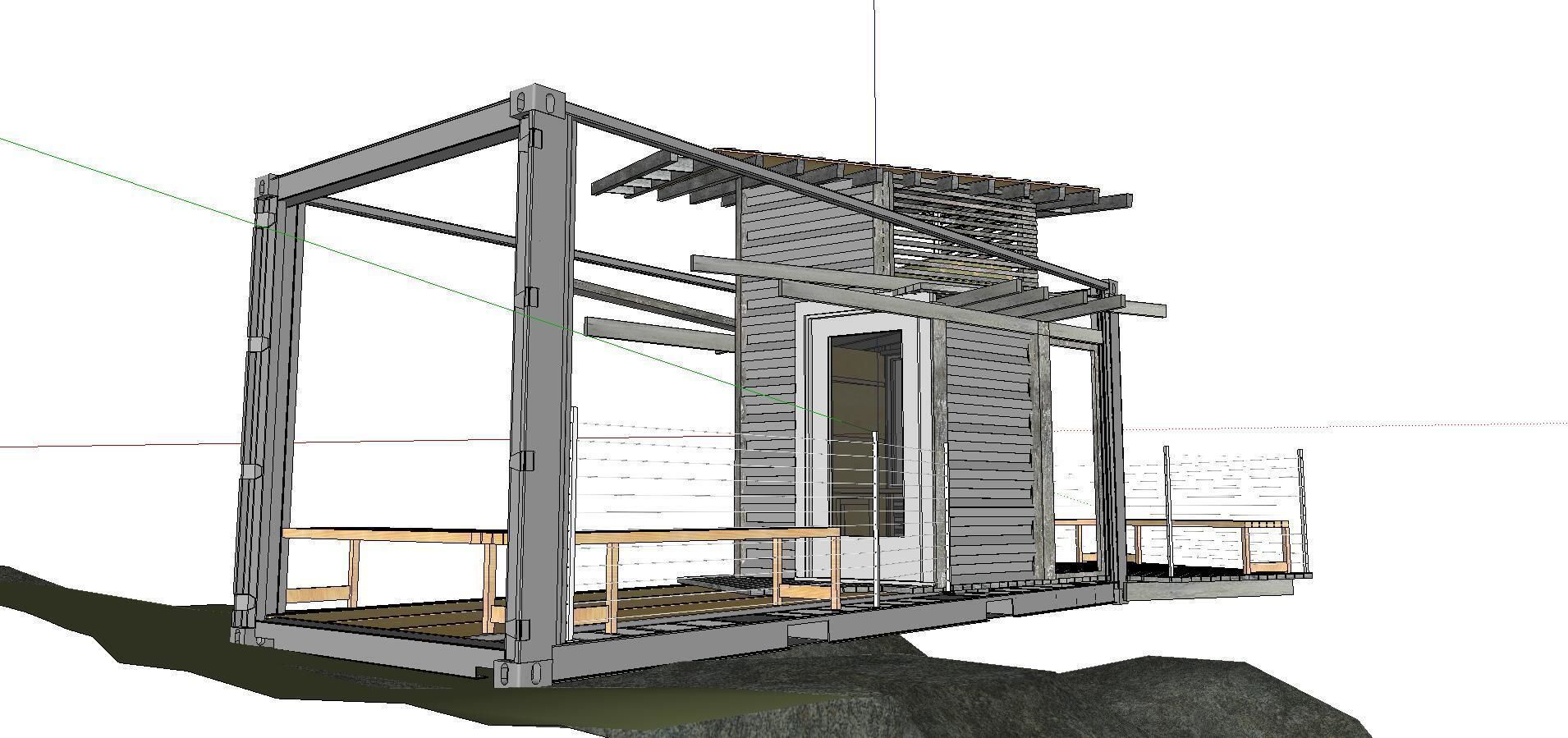 City Simple Art Building-Container-0104 3D model_2