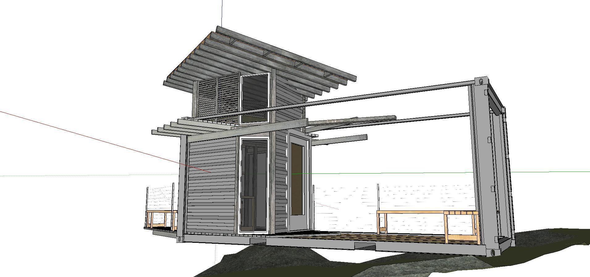 City Simple Art Building-Container-0104 3D model_3