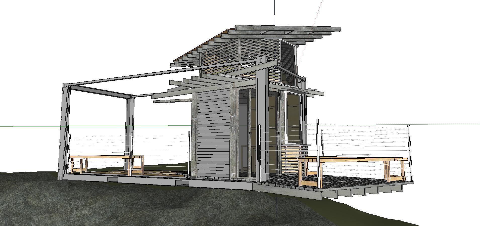 City Simple Art Building-Container-0104 3D model_1