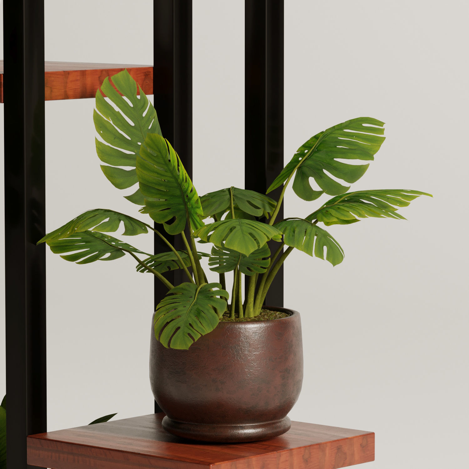 plant stand flower pot  Low-poly 3D model_2