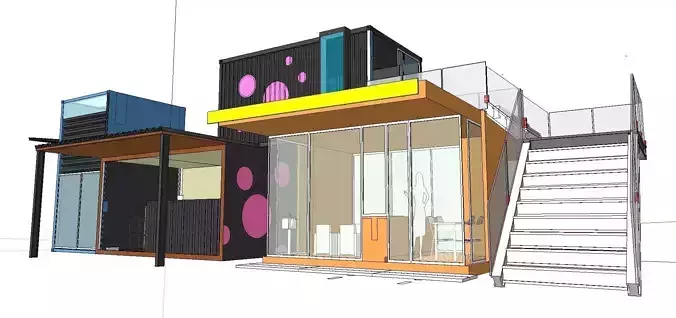 City Simple Art Building-Container-0106