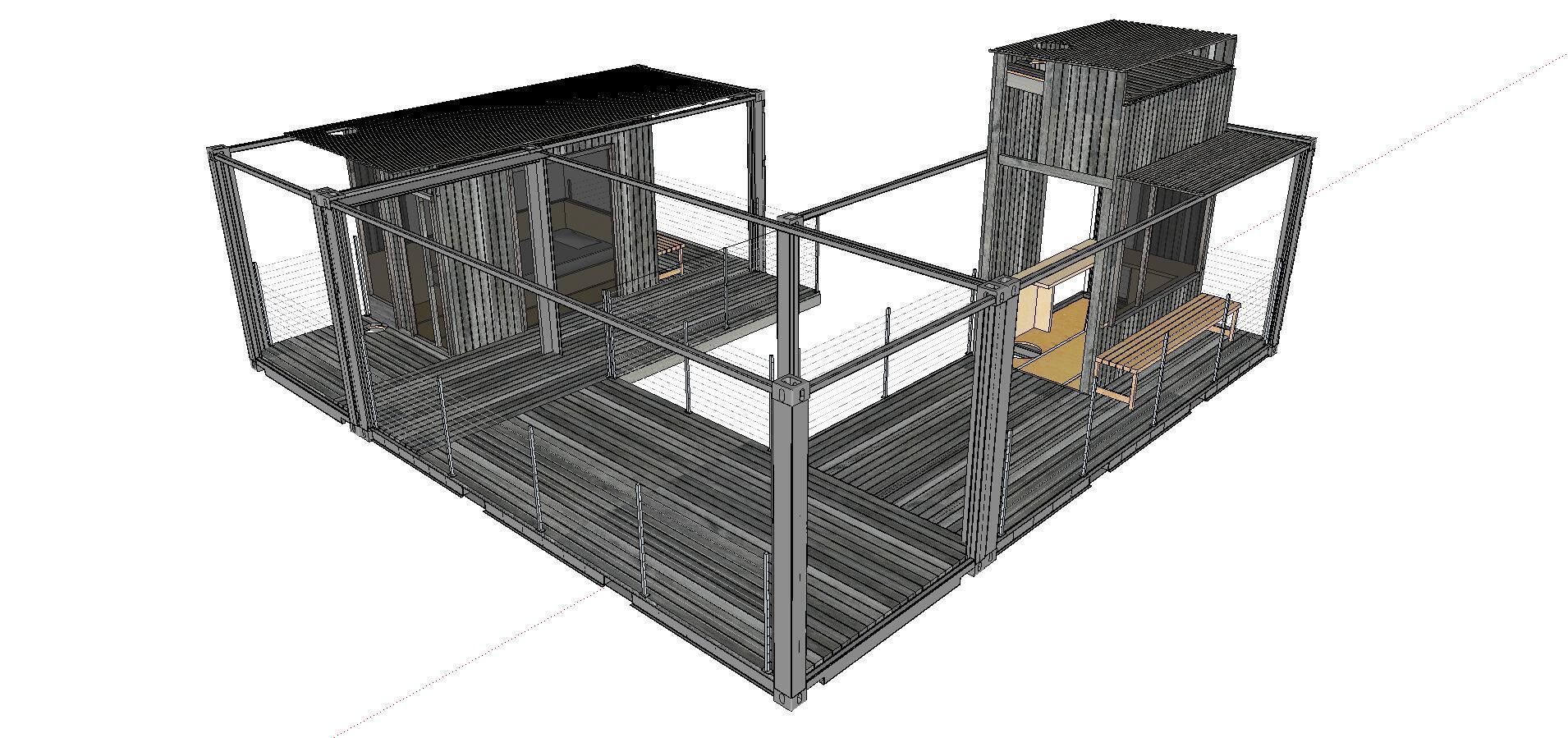 City Simple Art Building-Container-0107 3D model_4
