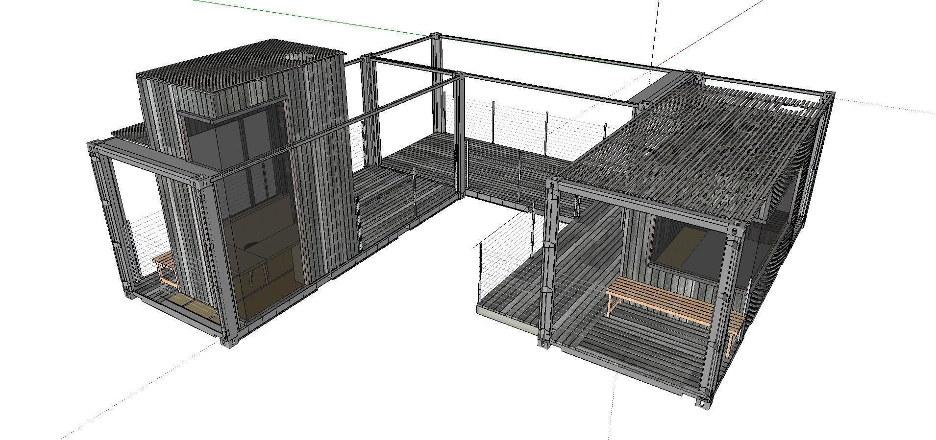 City Simple Art Building-Container-0107 3D model_3