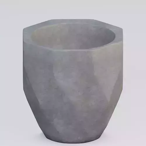 Vase32 concrete planter with hexagonal shape