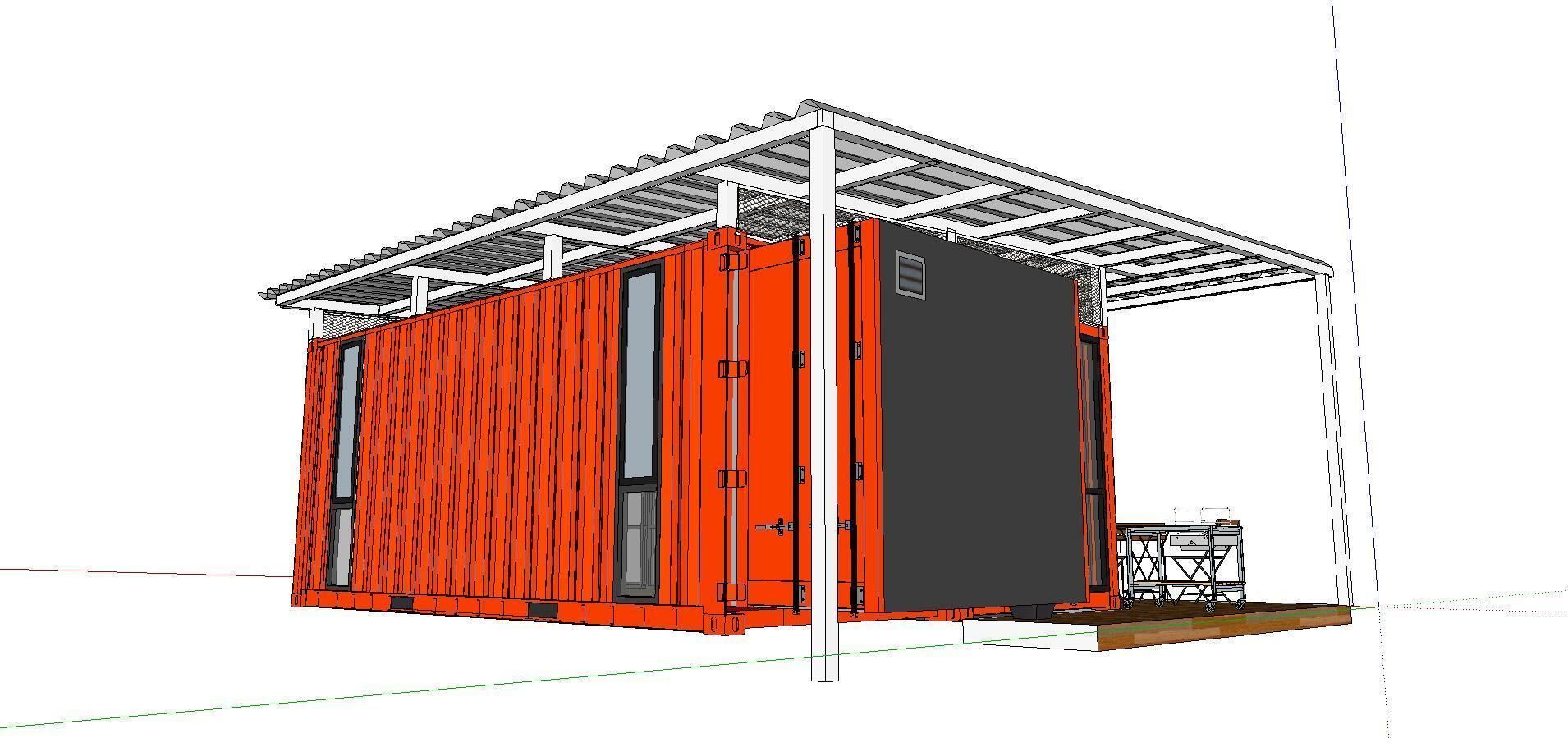 City Simple Art Building-Container-0109 3D model_2