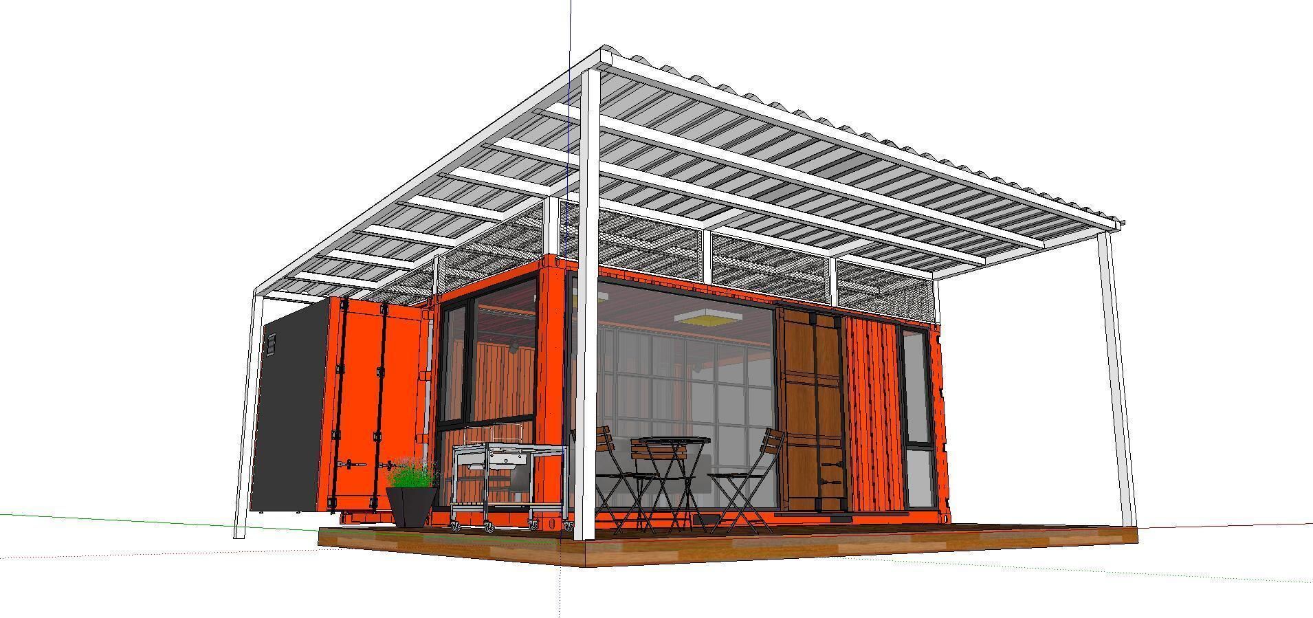 City Simple Art Building-Container-0109 3D model_1
