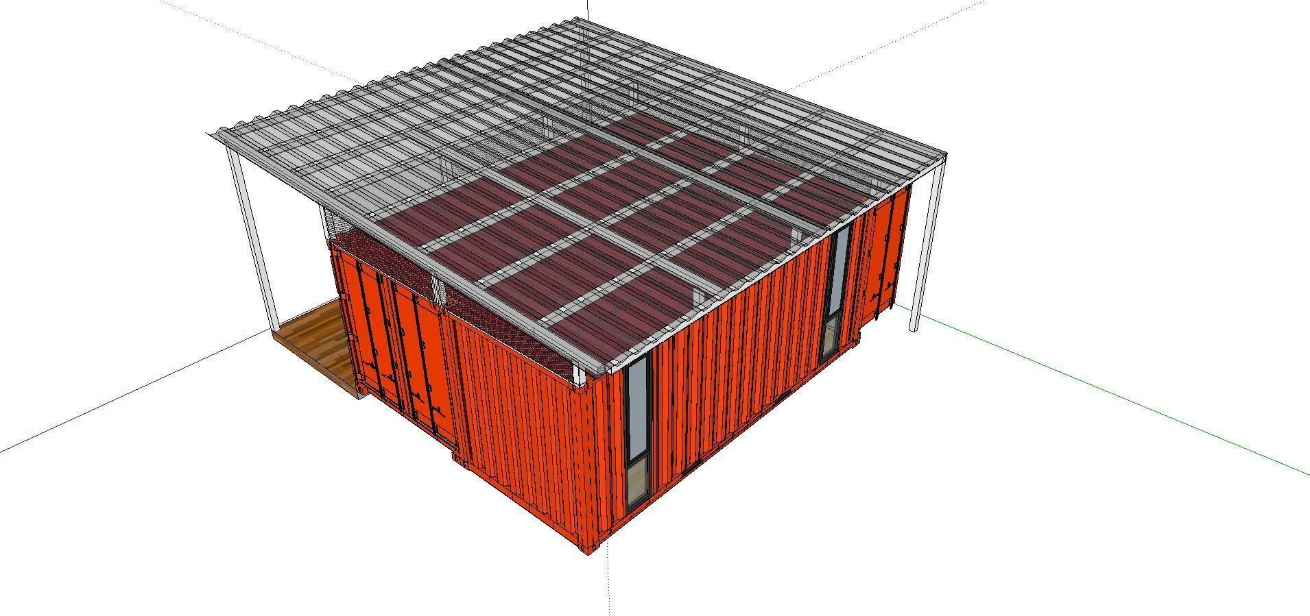 City Simple Art Building-Container-0109 3D model_3