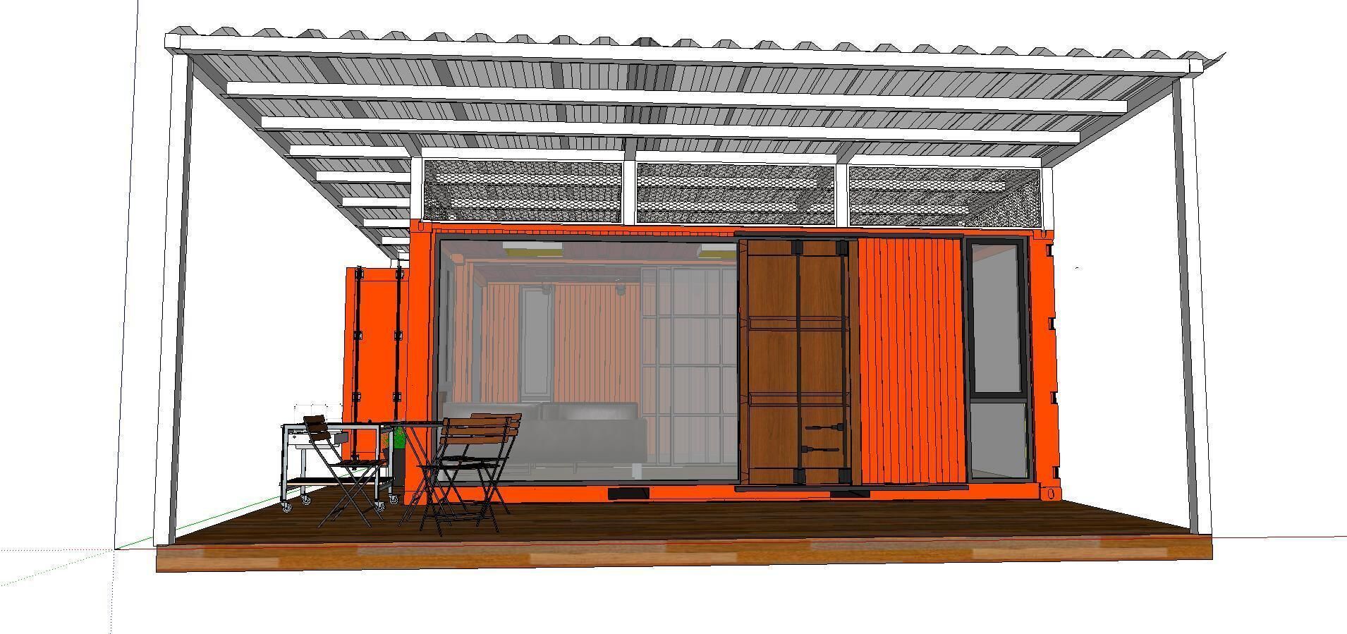 City Simple Art Building-Container-0109 3D model_4