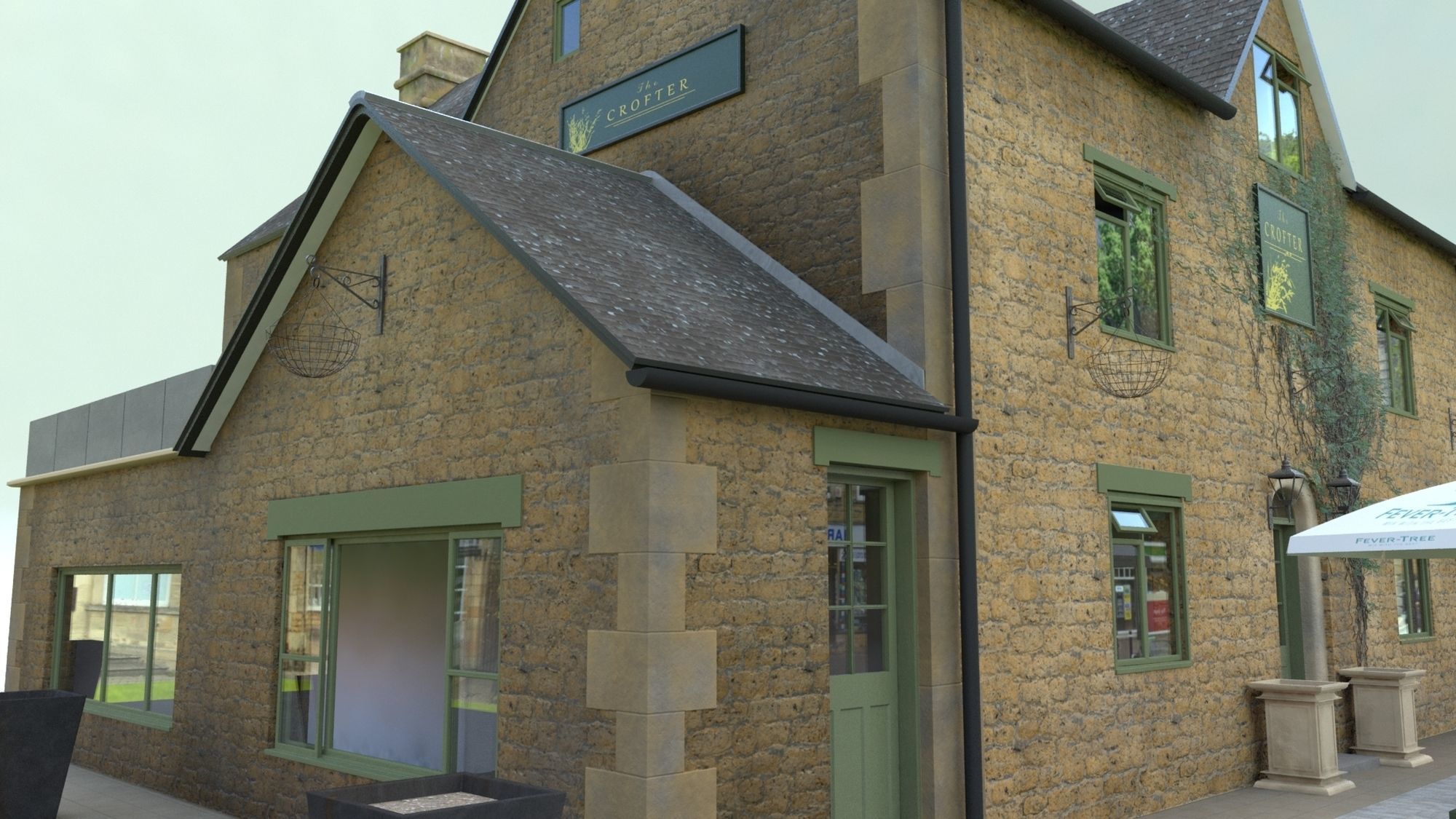 A Restaurant and Pub 3D model_4