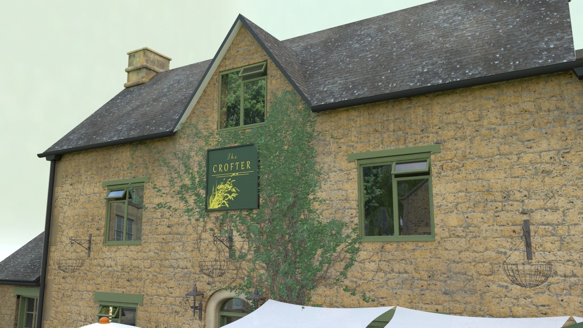 A Restaurant and Pub 3D model_3