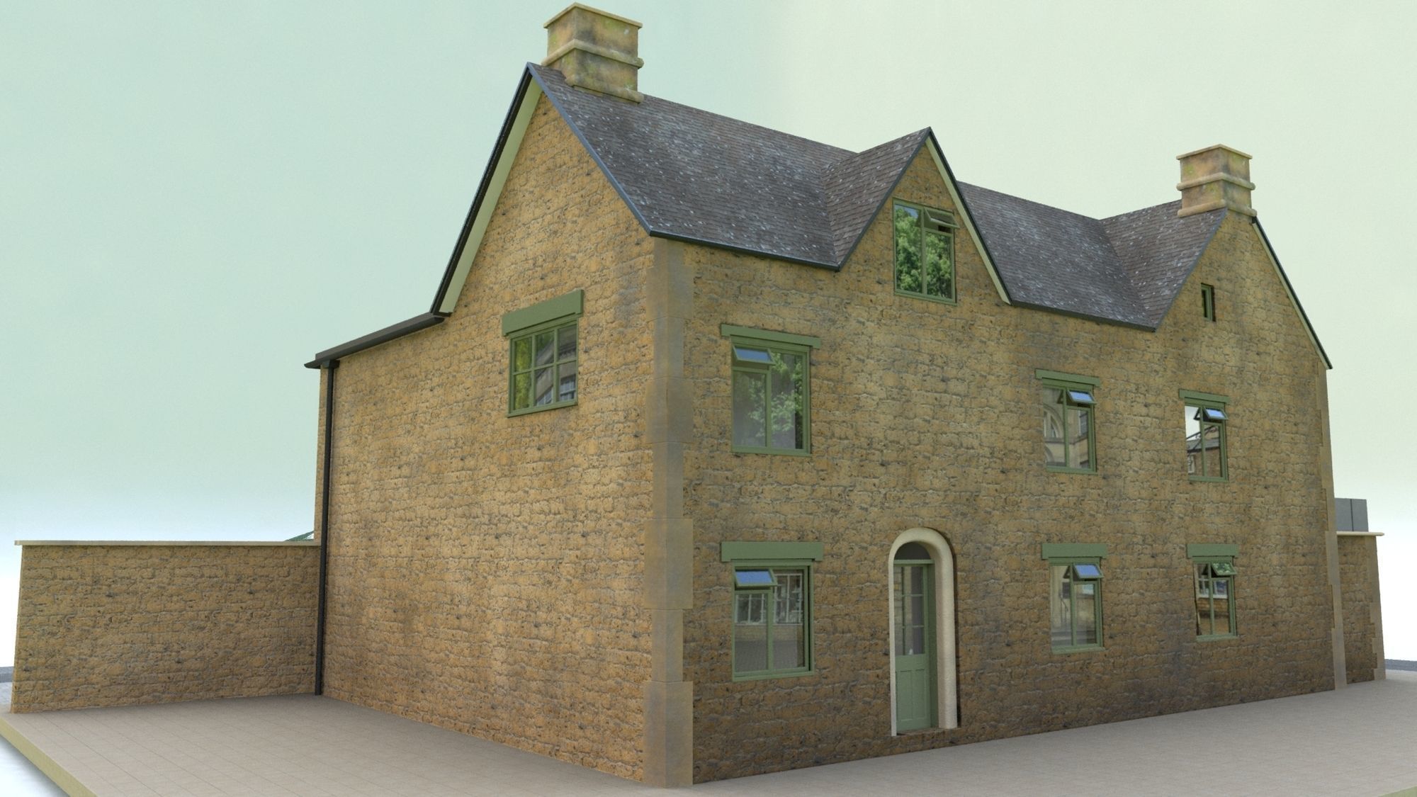 A Restaurant and Pub 3D model_8