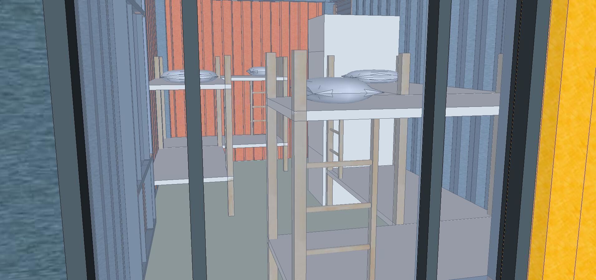 City Simple Art Building-Container-0112 3D model_2