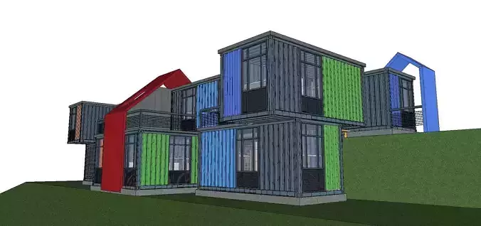 City Simple Art Building-Container-0112