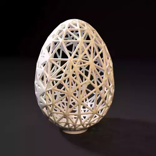 the egg with geometric pattern