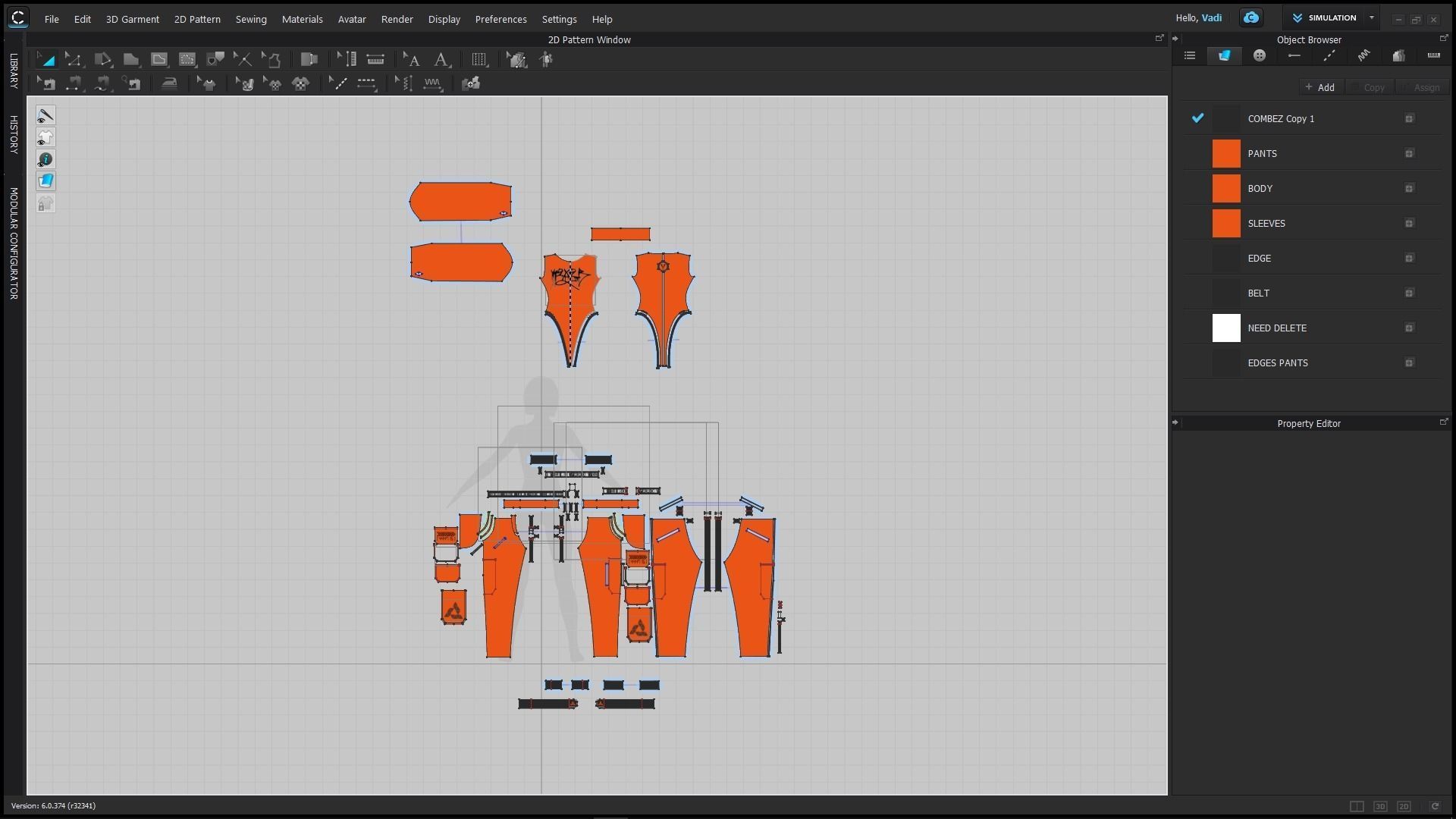 Modern Female Outfit 3 Marvelous Designer project 3D model_5