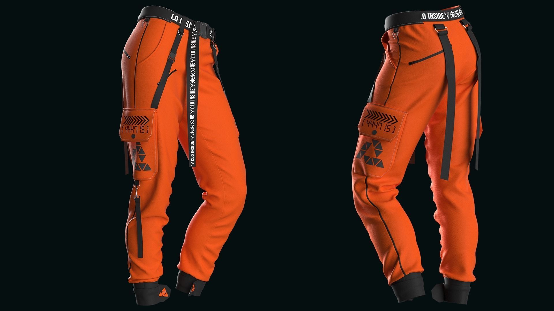 Modern Female Outfit 3 Marvelous Designer project 3D model_3