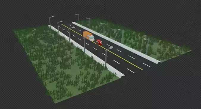 Low Poly Car Game Assets Free low-poly 3D model