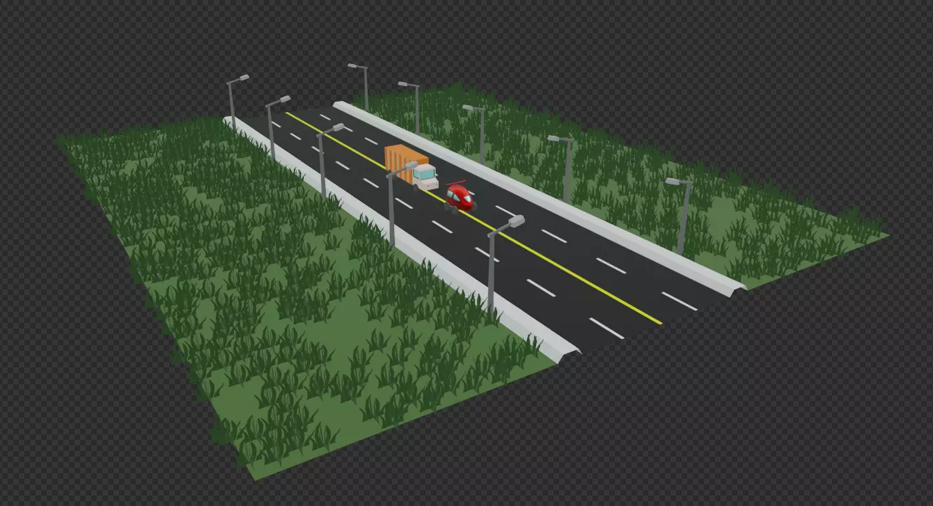 Low Poly Car Game Assets Free low-poly 3D model