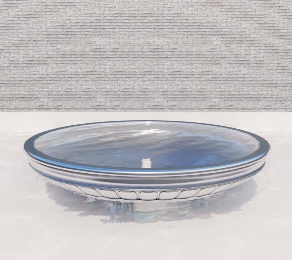 Lumion fountain - animated Low-poly 3D model_3