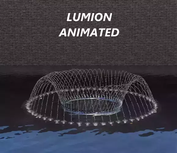 Lumion fountain - animated