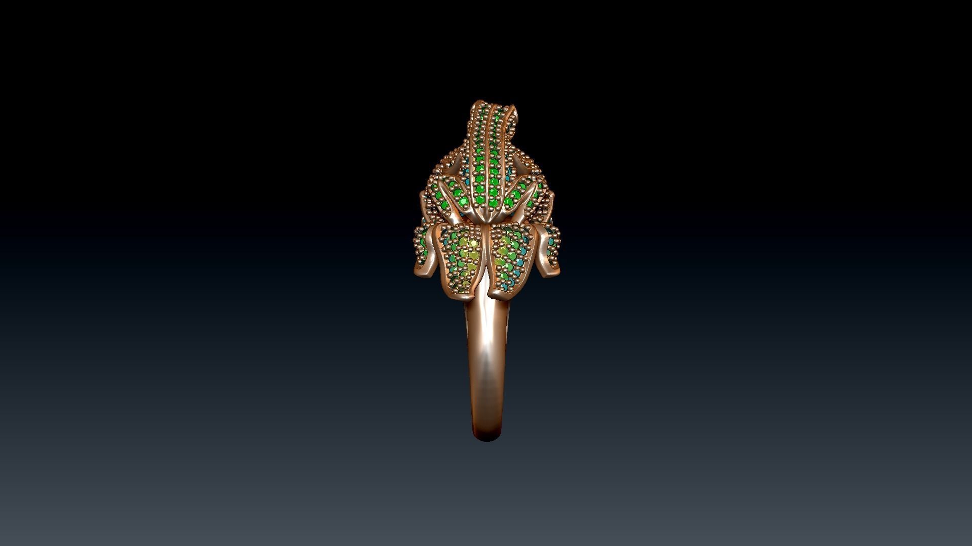 frog ring 3D print model_6