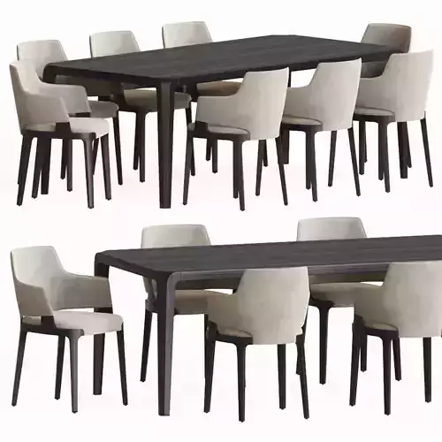 Dining Set table with eight chairs