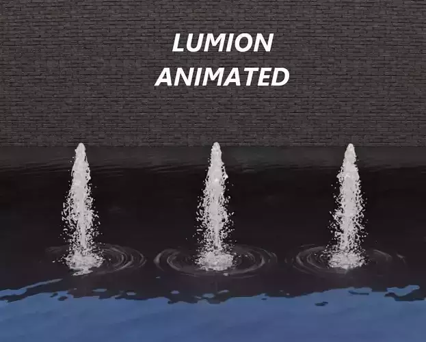 Lumion fountain - animated