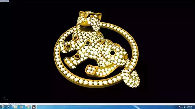 panther  pendant murti