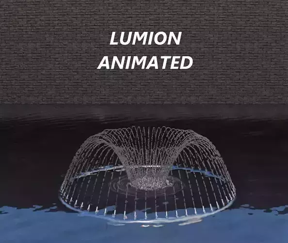 Lumion fountain - animated