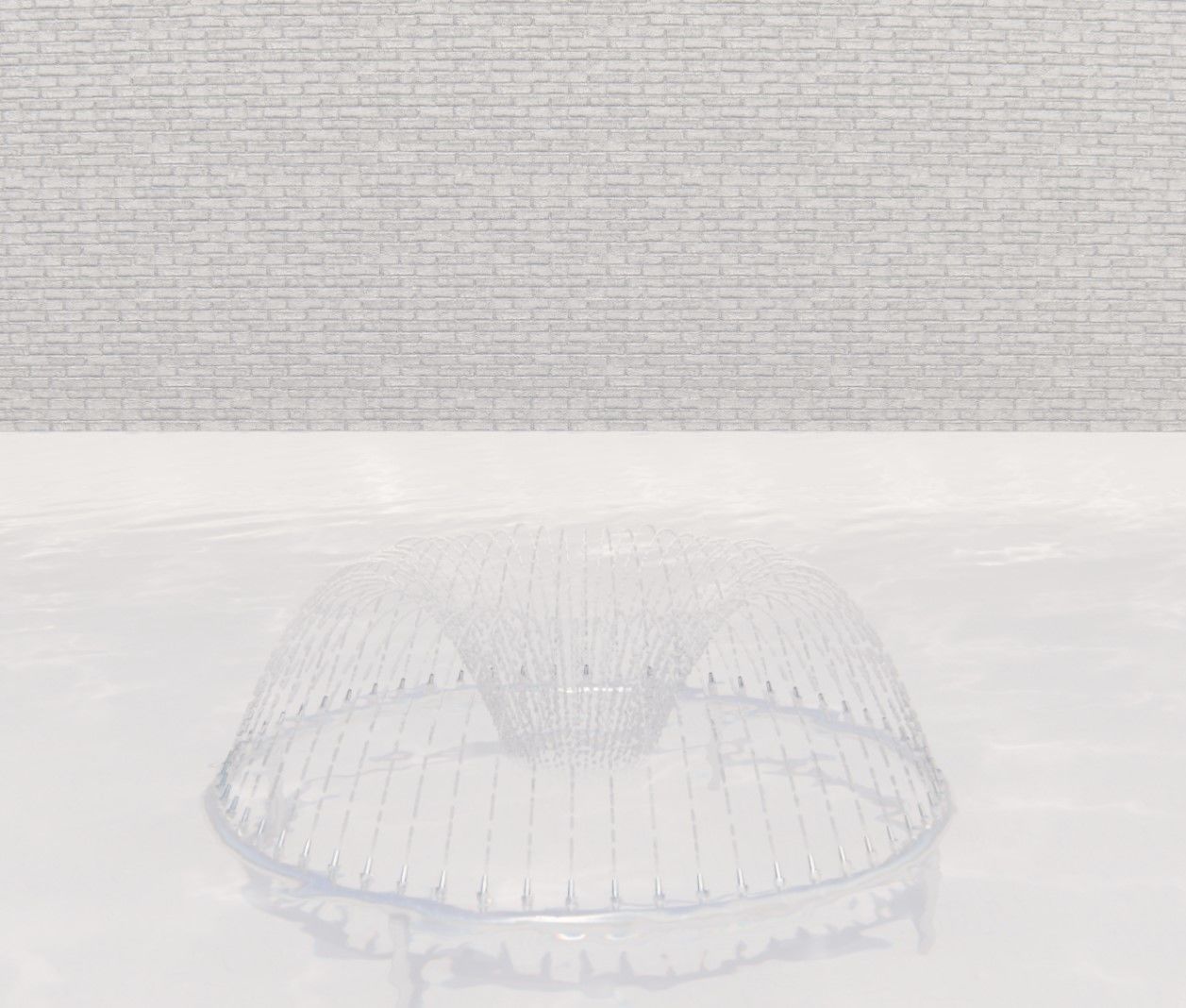 Lumion fountain - animated Low-poly 3D model_3